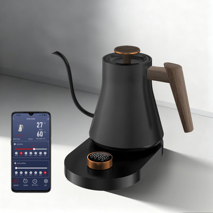 Klyra Precise Temperature Control Pour Over Kettle – 800mL, 304 Stainless Steel, Gooseneck Electric Kettle for Coffee & Tea