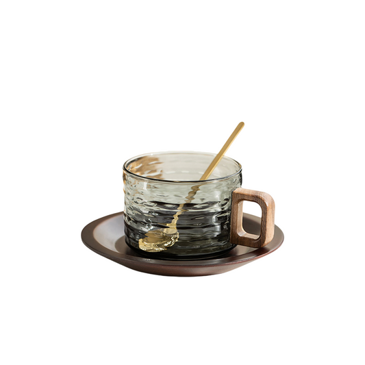 Klyra Japanese-style household cup – walnut wood coffee cup