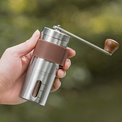 KlyraCoffee Foldable Manual Coffee Grinder – Portable Stainless Steel Hand Grinder for Fresh Espresso & Pour Over