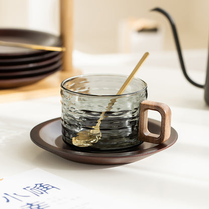 Klyra Japanese-style household cup – walnut wood coffee cup
