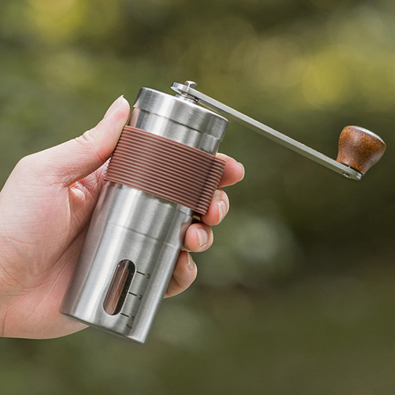 KlyraCoffee Foldable Manual Coffee Grinder – Portable Stainless Steel Hand Grinder for Fresh Espresso & Pour Over