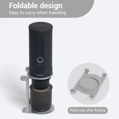 Universal Foldable Coffee Machine Stand – Portable Outdoor Coffee Gear Holder for Travel & Camping