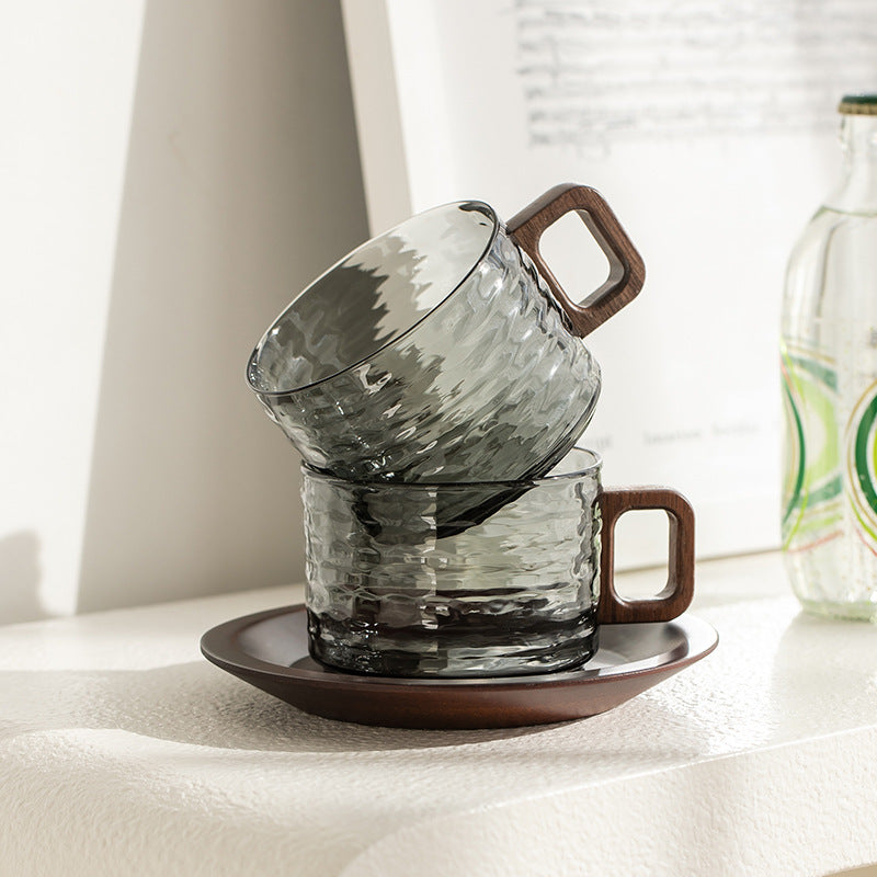 Klyra Japanese-style household cup – walnut wood coffee cup