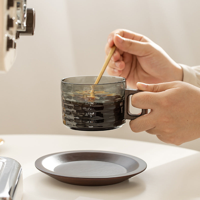 Klyra Japanese-style household cup – walnut wood coffee cup
