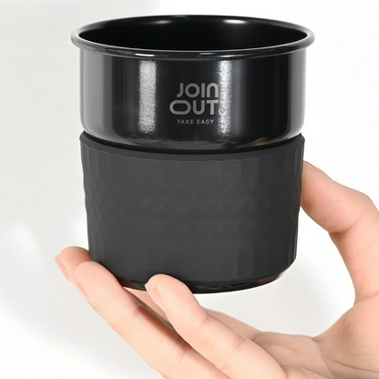 Camping Coffee Maker Set – Portable Pour Over Kit with Storage Case, Dripper, Coffee Cup & Bean Container