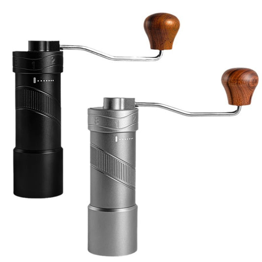 KlyraCoffee Manual Coffee Grinder | CNC420 Steel Core, External Adjustable Hand Grinder for Espresso & Pour Over