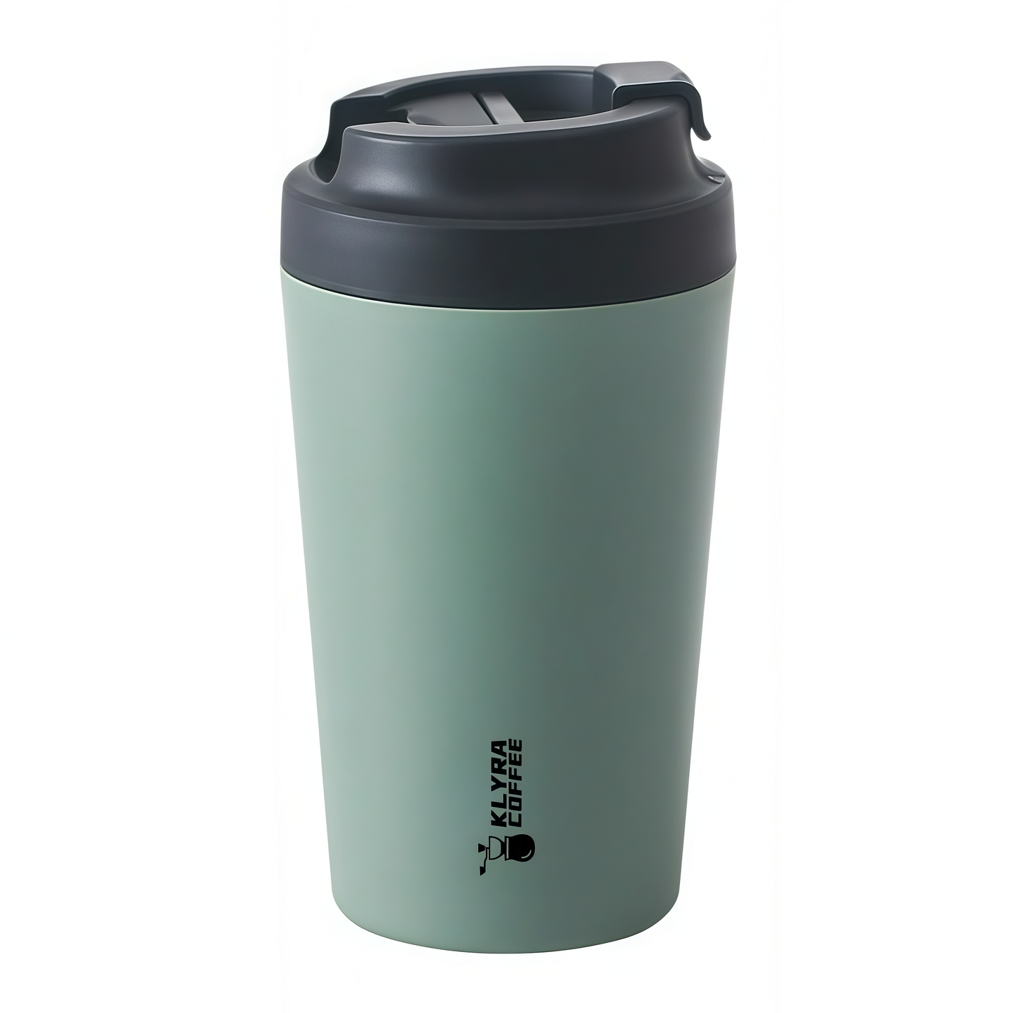 Klyra Pure Ceramic Travel Coffee Mug with Lid – Minimalist Insulated Cup for Pour Over & Daily Brew | Eco-Friendly Coffee Lifestyle