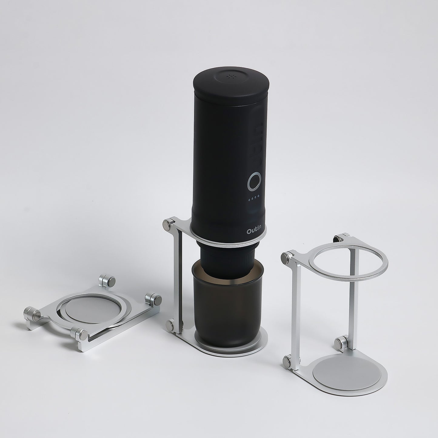 Universal Foldable Coffee Machine Stand – Portable Outdoor Coffee Gear Holder for Travel & Camping