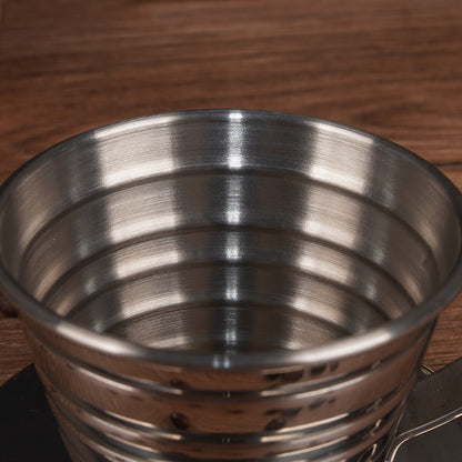 Flat Bottom Stainless Steel Coffee Dripper – Reusable Pour Over Filter for Smooth & Balanced Brewing
