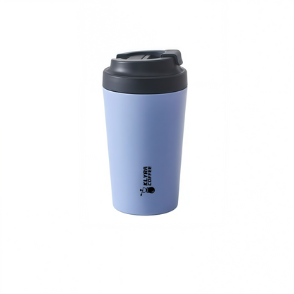 Klyra Pure Ceramic Travel Coffee Mug with Lid – Minimalist Insulated Cup for Pour Over & Daily Brew | Eco-Friendly Coffee Lifestyle