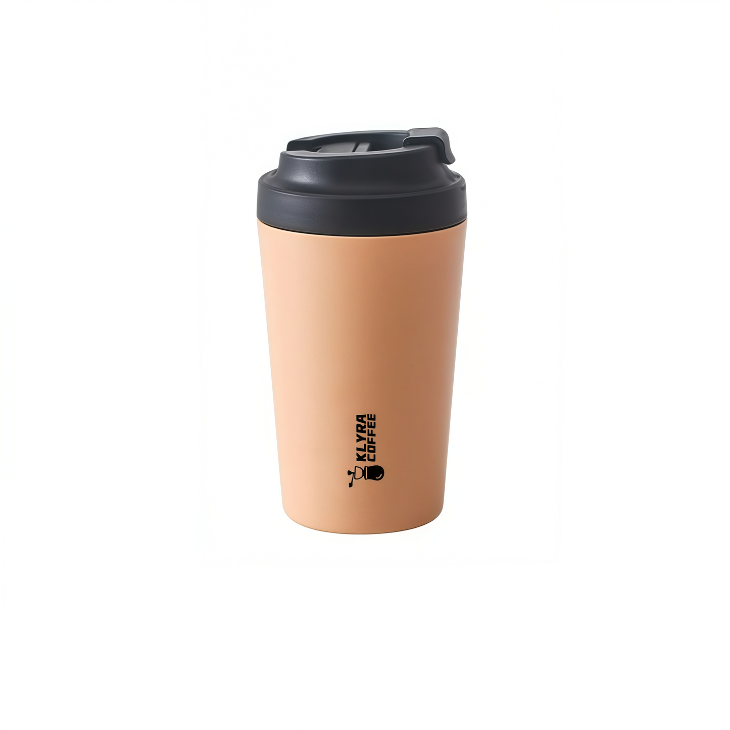 Klyra Pure Ceramic Travel Coffee Mug with Lid – Minimalist Insulated Cup for Pour Over & Daily Brew | Eco-Friendly Coffee Lifestyle