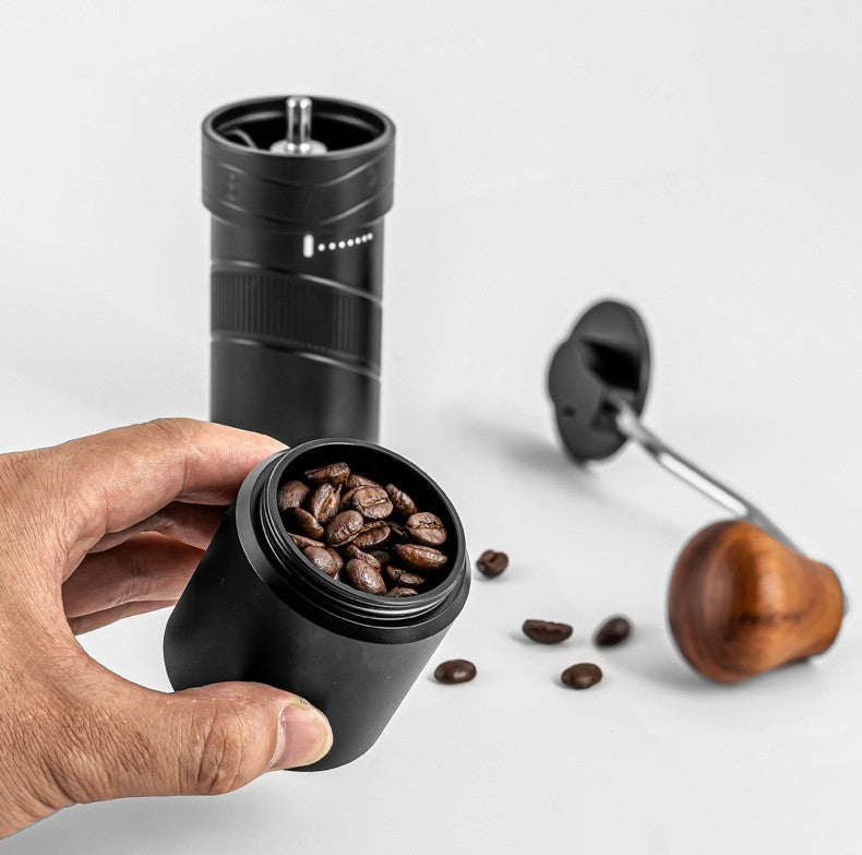KlyraCoffee Manual Coffee Grinder | CNC420 Steel Core, External Adjustable Hand Grinder for Espresso & Pour Over