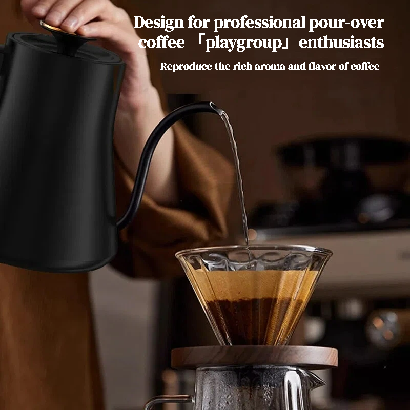 Klyra Precise Temperature Control Pour Over Kettle – 800mL, 304 Stainless Steel, Gooseneck Electric Kettle for Coffee & Tea