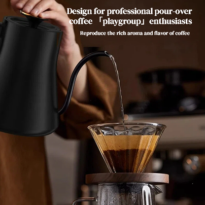 Klyra Precise Temperature Control Pour Over Kettle – 800mL, 304 Stainless Steel, Gooseneck Electric Kettle for Coffee & Tea