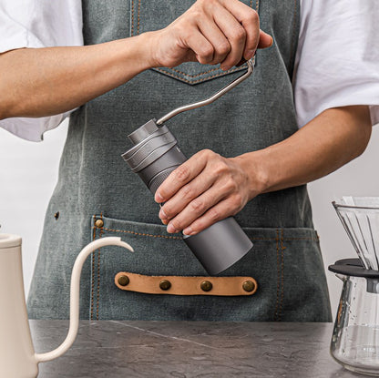 KlyraCoffee Manual Coffee Grinder | CNC420 Steel Core, External Adjustable Hand Grinder for Espresso & Pour Over