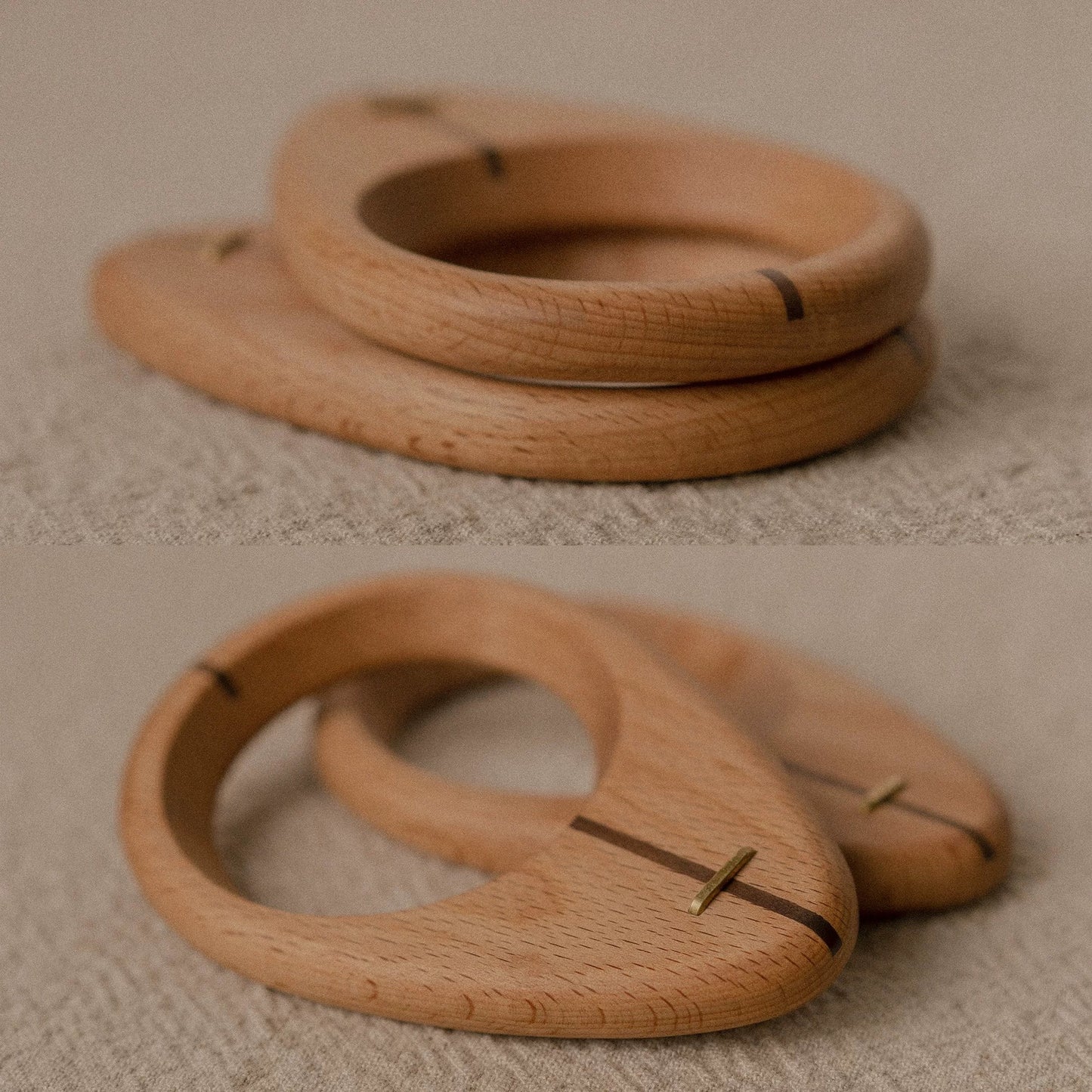 Walnut & Beech Wood Coffee Dripper Holder – Portable V60 Pour Over Stand for Origami & Manual Brewing