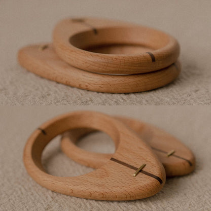 Walnut & Beech Wood Coffee Dripper Holder – Portable V60 Pour Over Stand for Origami & Manual Brewing
