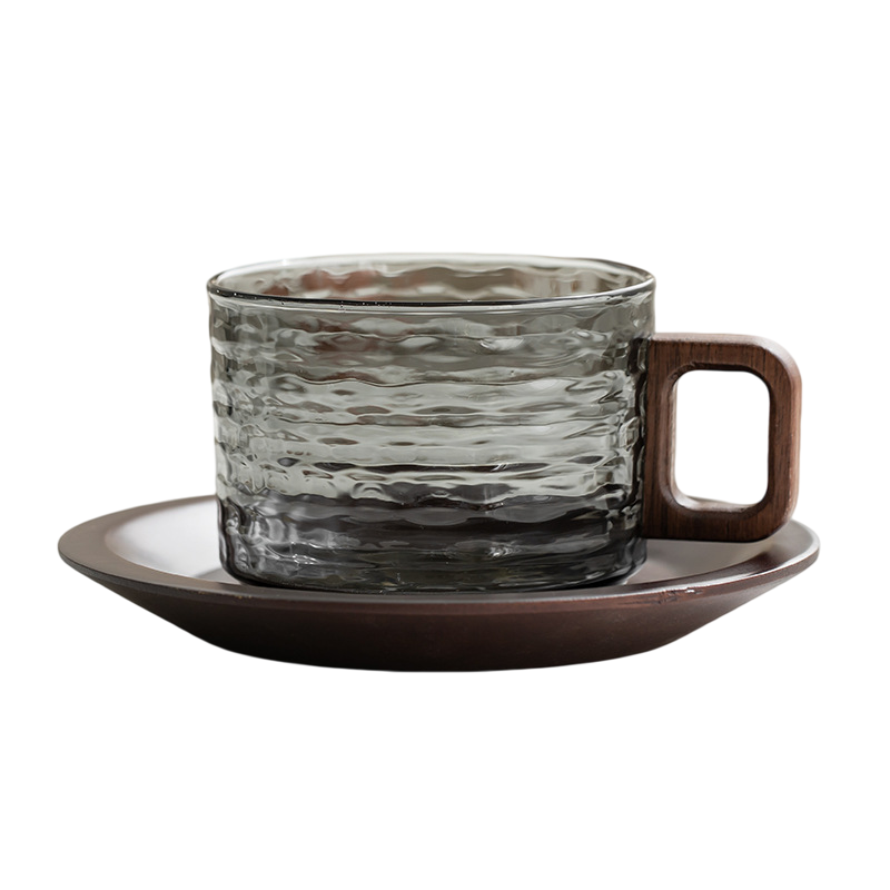 Klyra Japanese-style household cup – walnut wood coffee cup