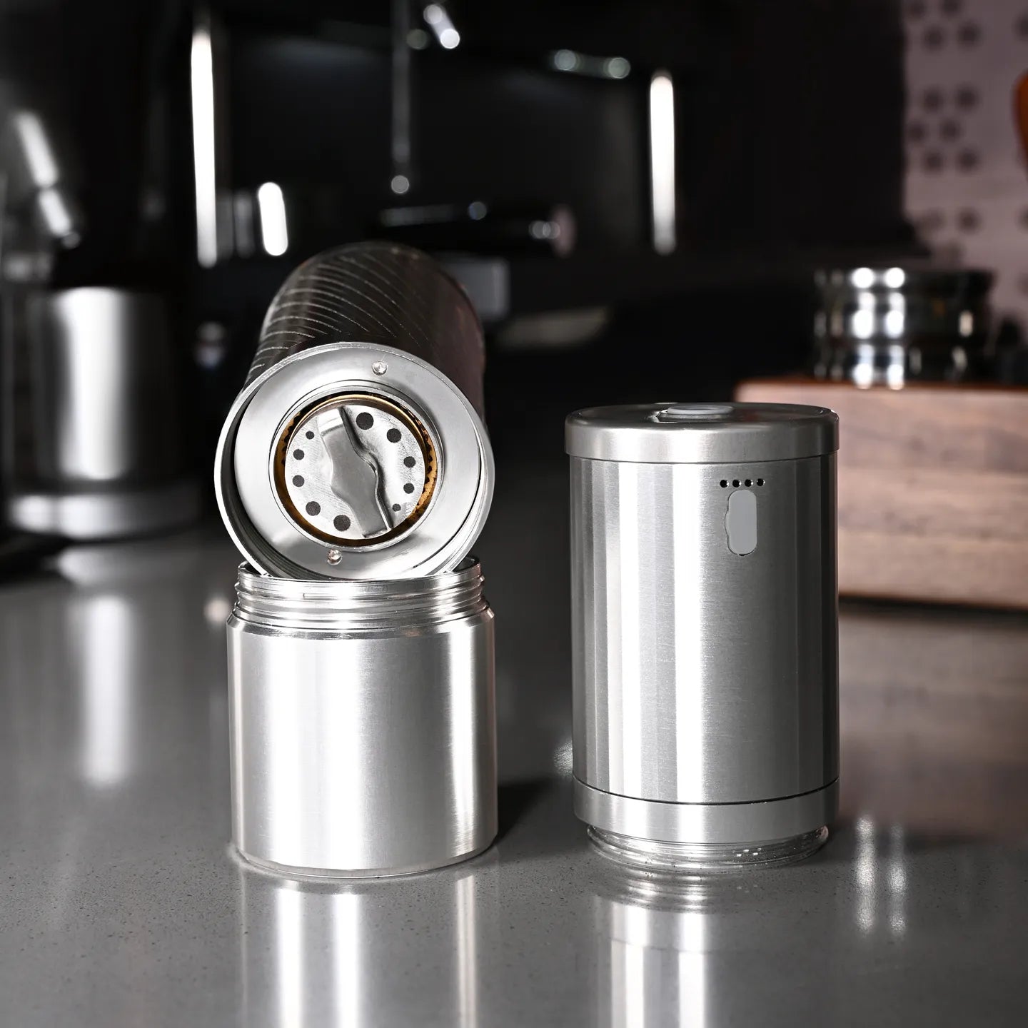 Klyra Electric Manual Hybrid Coffee Grinder with Titanium Ghost Burr – Precision Grinder for Espresso & Pour Over