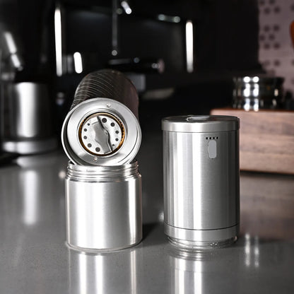 Klyra Electric Manual Hybrid Coffee Grinder with Titanium Ghost Burr – Precision Grinder for Espresso & Pour Over