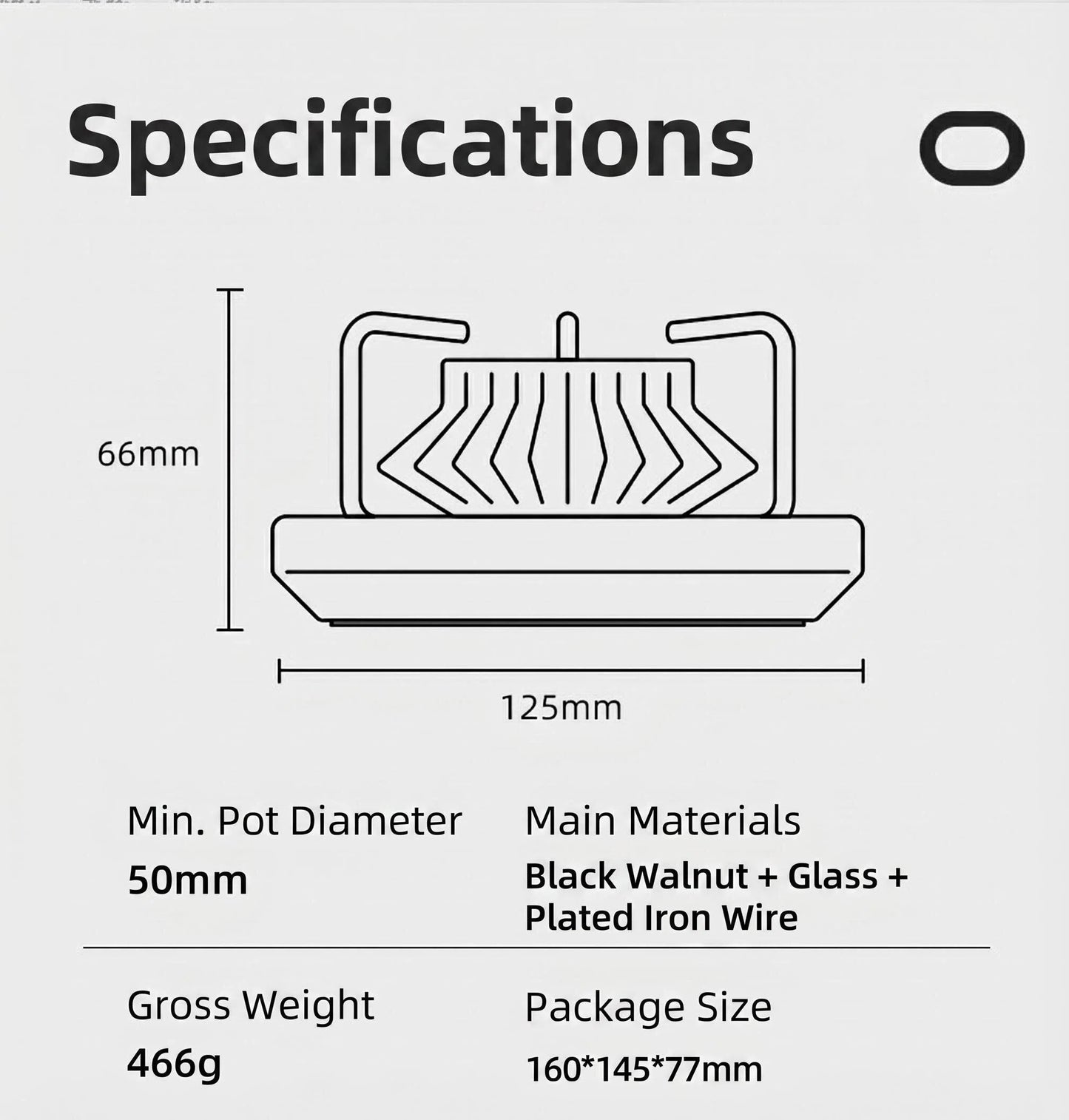 Wooden Candle Coffee Warmer – Detachable Multifunction Drink & Food Heating Stand for Outdoor & Home Use