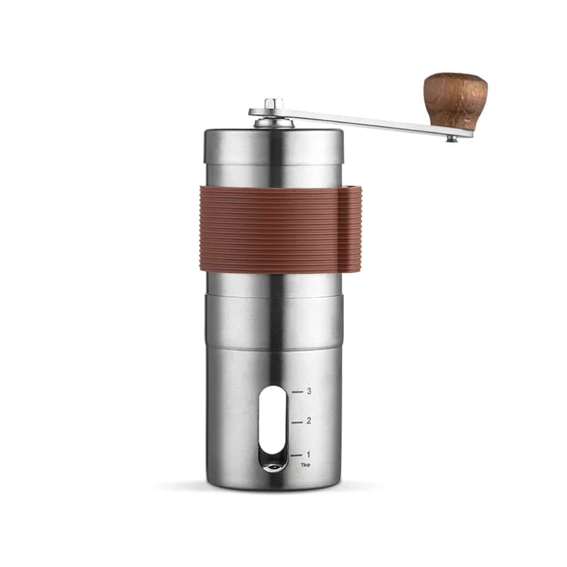 KlyraCoffee Foldable Manual Coffee Grinder – Portable Stainless Steel Hand Grinder for Fresh Espresso & Pour Over