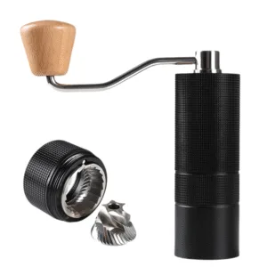 KlyraCoffee Seven-Star Nitrogen Steel Hand Coffee Grinder – Precision Manual Burr Grinder