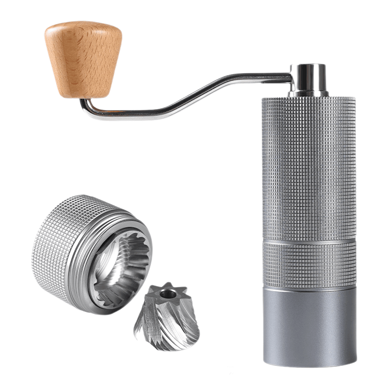 KlyraCoffee Seven-Star Nitrogen Steel Hand Coffee Grinder – Precision Manual Burr Grinder - Image 3