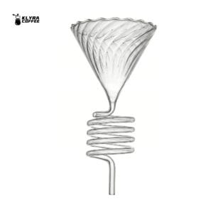Klyra Spiral Glass Coffee Dripper – Precision Pour-Over Funnel with Vortex Flow Design | Professional Barista Brewer